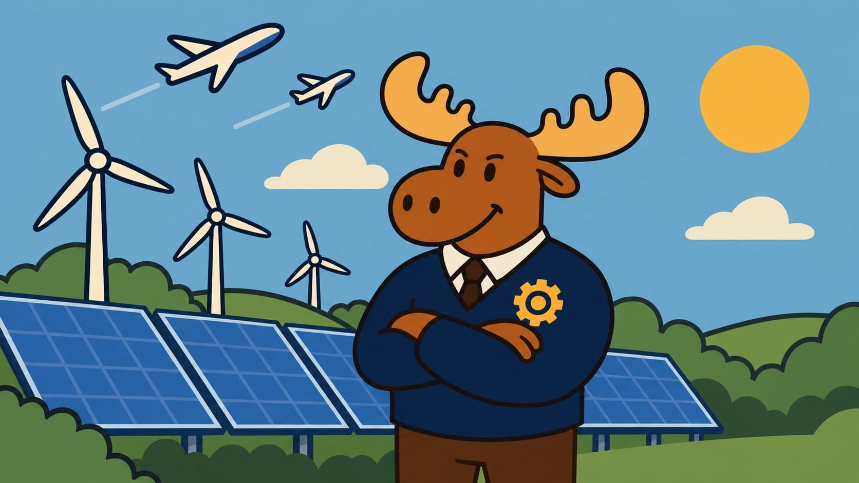Wind turbines and solar panels receiving financial support for renewable energy investment